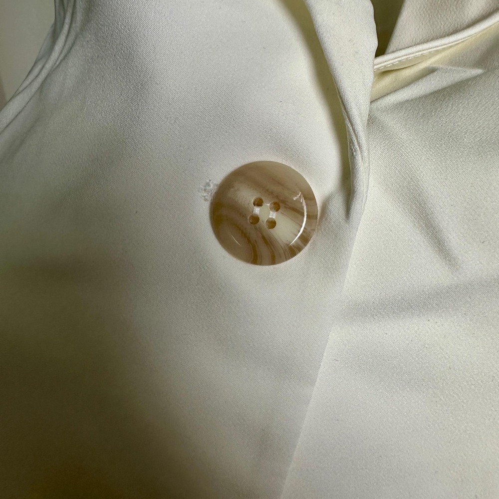 Vince Camuto Blazer Womens 8 New Ivory Garden Romance White Jacket Pockets NWT - Picture 9 of 11